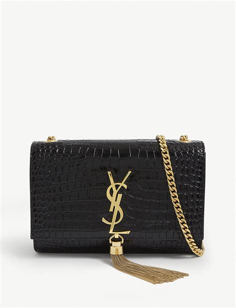 ysl purse crocodile|Saint Laurent Small Kate Crocodile.